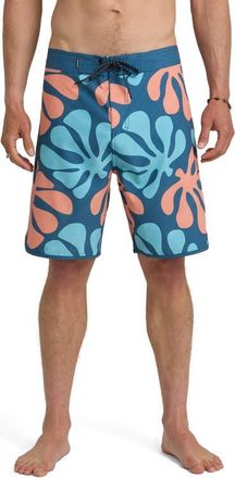 Quiksilver Sol Tiles 19 Board Shorts in Dark Denim at Nordstrom, Size 32