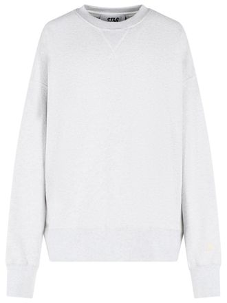Golden Goose Star Melange Grey Cotton Sweatshirt