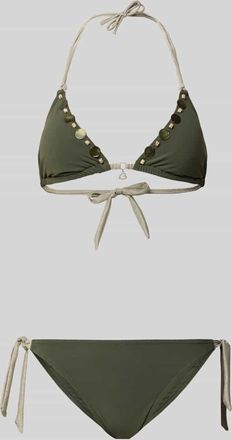 Banana Moon Banana Moon Bikini mit Schn&uuml;rung Modell YERODASIA KERANGA in Khaki, Gr&ouml;&szlig;e XXL