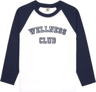 Sporty & Rich Top Wellness Club con maniche a 3/4 - Blu