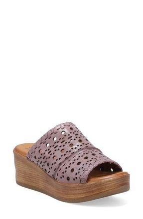 Miz Mooz Wesley Platform Wedge Slide Sandal in Blush at Nordstrom, Size 10.5-11Us