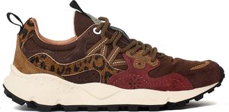 Flower Mountain Yamano 3 Womens Suede And Pony Hair Sneakers
