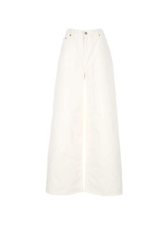 Golden Goose White Wide Leg Jeans