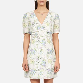 The Kooples Korte wikkeljurk met korte mouwen