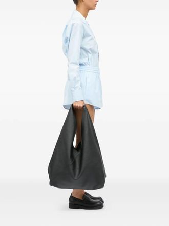 Maison Margiela large Japanese leather tote bag - women - Calf Leather - One Size - Black