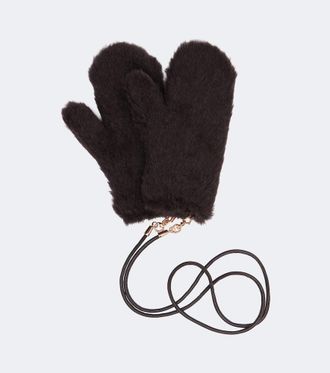 Max Mara Alpaca, wool, and silk mittens