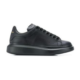 Alexander McQueen Alexander McQueen, Sneakers, male, Black, Size: 12 US Oversized Leather Sneakers