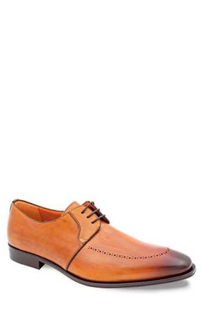Mezlan Apron Toe Derby in Cognac Rust at Nordstrom Rack, Size 10.5