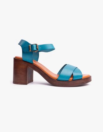 Hush Puppies Womens Hush Puppies GEORGIA Womens Sandals Aqua - Blue - Size: 6