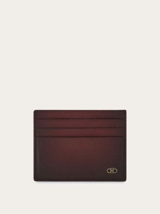 Ferragamo Men Gancini credit card holder Red