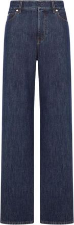 Fendi Straight Jeans, female, Blue, Size: XS Long Jeans