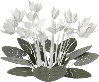 Arti & Mestieri Centro de mesa de hierro blanco d.38 cm