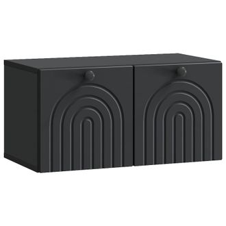 vidaXL Mueble Para Tv De Pared Negro 59,5 X 31 X 30 Cm Vidaxl