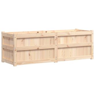 vidaXL Jardinera De Madera Maciza De Pino 150x50x50 Cm Vidaxl