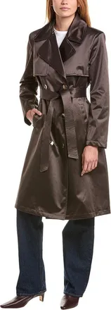 Via Spiga Double-Breasted Trench Coat
