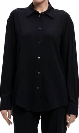 The Row Elia Silk Blouse In Black