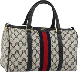 Gucci Pre-owned Handbags, female, Blue, Size: ONE SIZE Pre-owned Vintage Handbag