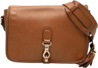 Gucci Pre-owned Cross Body Bags, female, Brown, Size: ONE SIZE Pre-owned Vintage Shoulder Bag