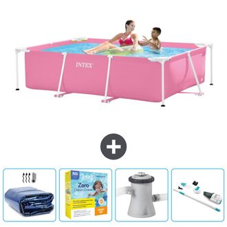 Intex Piscina Con Estructura Rectangular - 220x150x60 Cm - 7-piezas Scb12