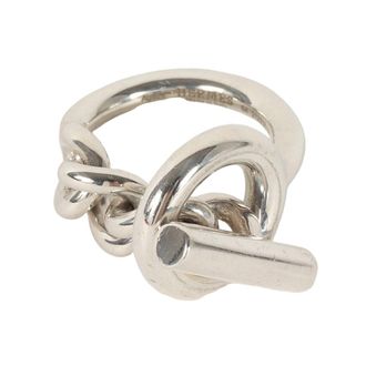 Herm&egrave;s Silver Silver 925 Band Ring (Pre-Owned)