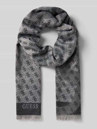 Guess Schal mit Logo-Muster Modell ERICA in Black, Gr&ouml;&szlig;e 1