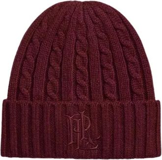 Ralph Lauren Gorro de punto trenzado - Accessories - Mujer - Rojo - ONE SIZE