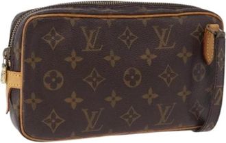 Louis Vuitton Pre-owned Pochette Marly Bandouli&egrave;re - Dames - Vintage Schoudertas - Bruin - ONE Size - Leer - Vintage