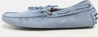 Tod's Tods Light Blue Suede Loafers