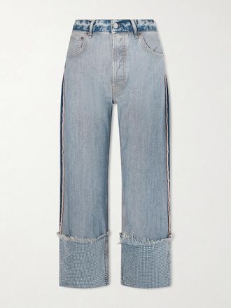 Acne Studios Jeans A Gamba Dritta In Denim Biologico - Blu