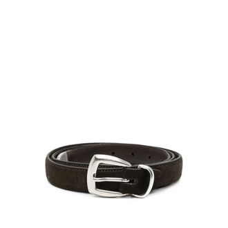 Eraldo Suede Buckle-fastening Belt