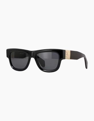 Palm Angels Mens Mens Merrill Rectangle Sunglasses - Black Dark Grey - Size: ONE size