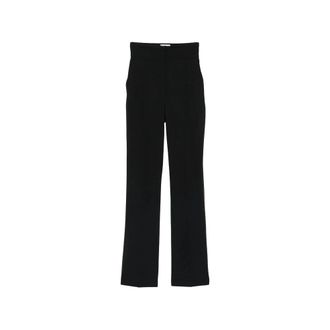 Elisabetta Franchi Rechte broek - Dames - Straight fit broeken - Zwart - L - Broeken