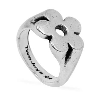 TwoJeys Accessoires, unisex, Grijs, 57 MM, Silver Ring Flower