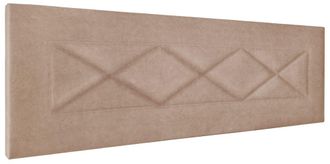 HOGAR 24 Cabecero ares tapizado en tejido acuaqulin beige, 155x55x3cm