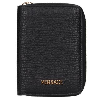 Versace Herrens Geldb&ouml;rse aus schwarzem Leder