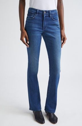 Lafayette 148 New York Mercer Kick Flare Jeans in Empire Indigo at Nordstrom, Size 25