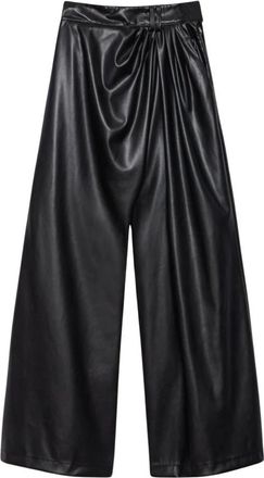 Aniye By Over Caly Broek - Dames - Leren Broeken - Zwart - S - Polyester - Broeken