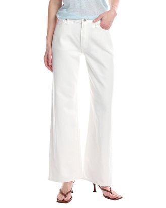 Rag & Bone Rag & Bone Lori Low-Rise White Wide Leg Full Length Jean