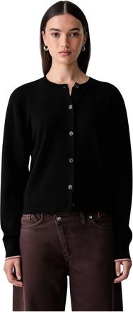 Scotch & Soda Truien & Vesten, Dames, Zwart, L, Nylon, Compact Relaxed-Fit Vest