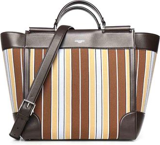 Dolce & Gabbana Sicily Handbag In Striped Jacquard Fabric
