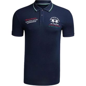 La Martina Casual Polo - Heren - Tops - Blauw - Maat: 2XL