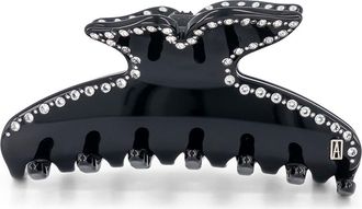 Alexandre de Paris Dore acetate and crystals hair clip in Black at Nordstrom, Size Medium