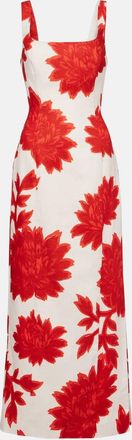 Sir. Abito lungo in lino con stampa