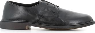 Alexander Hotto Zwarte leren derby schoenen - Heren - Veterschoenen - Zwart - 45 EU - Leer - Schoenen