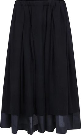 Comme Des Gar&ccedil;ons Gr.s 002 Midi Rok - Dames - Midirokken - Zwart - S - Polyester - Rokken
