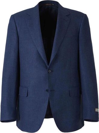 Canali Blazer American Houndstooth - Blu