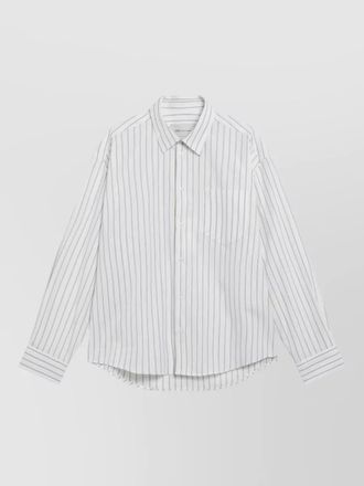 Ami long sleeve shirt point collar pocket