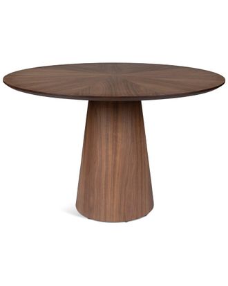 Urbia Modern Brazilian Mona Wooden Top Round Dining Table