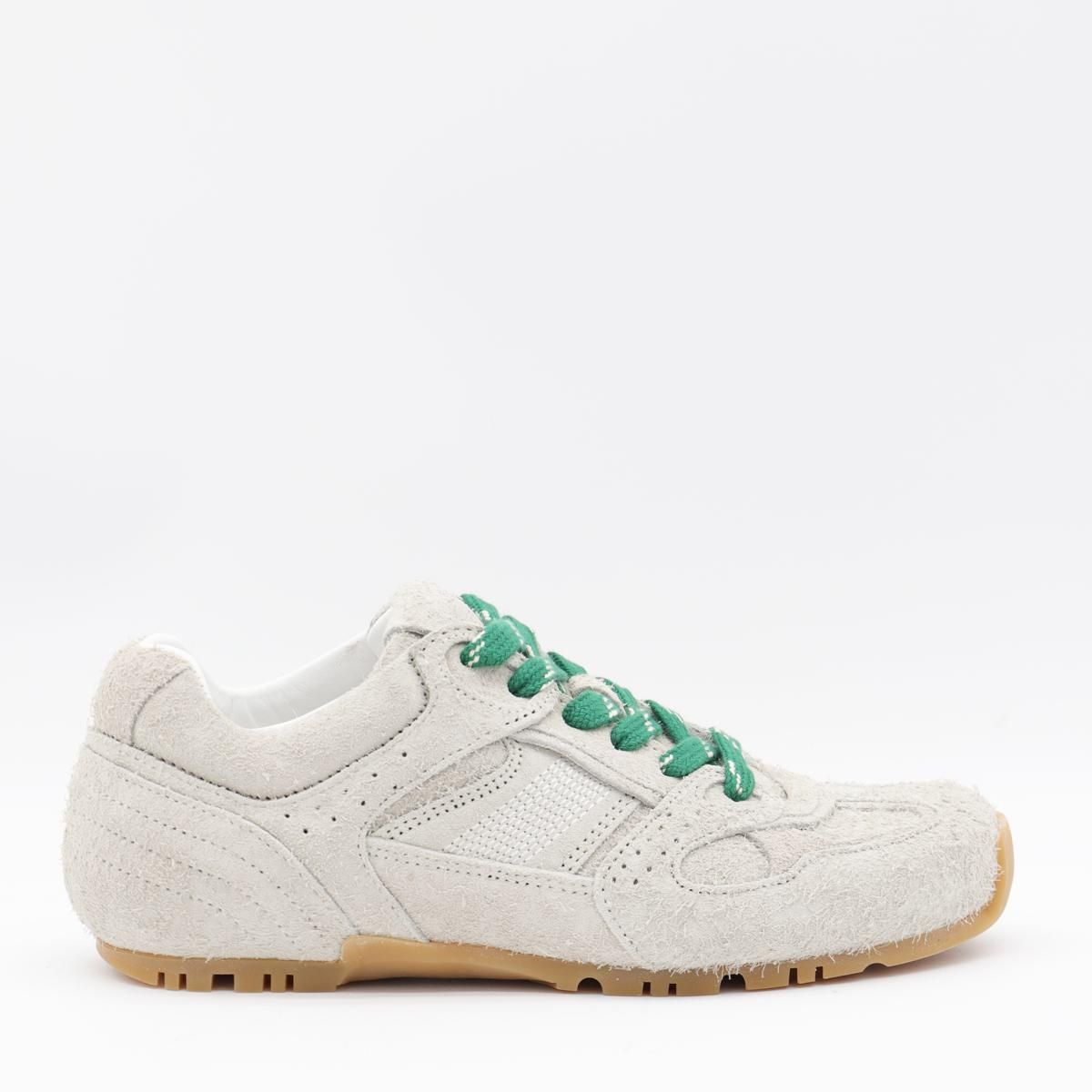 Alohas Light Grey Leather Tb 56 Suede Fuzzy Sneakers ab