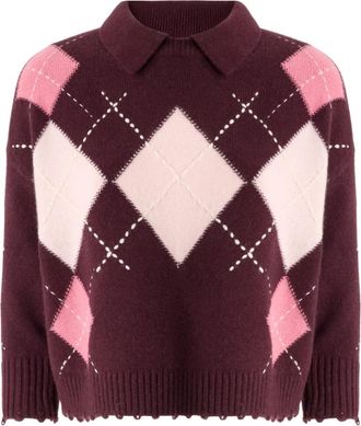 Pinko Ronde hals gebreid - Dames - Ronde hals truien - Veelkleurig - L - Truien & Vesten